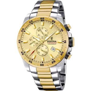 Reloj Festina Gold Dial Stainless Steel Men's Watch F20562/1 
