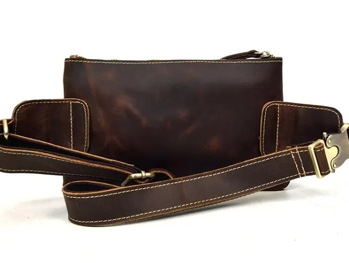 Retro and Cool LEATHER MENS FANNY PACK FOR MEN BUMBAG Vintage WAIST BAGS