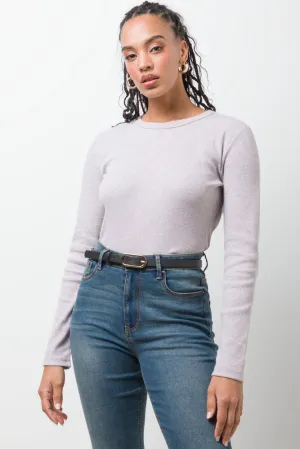 Rib T-Shirt Cream,women t-shirt cotton,women t-shirt top,boutique women's clothing