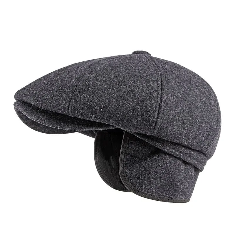 Richmond Earflaps Wool Newsboy Cap