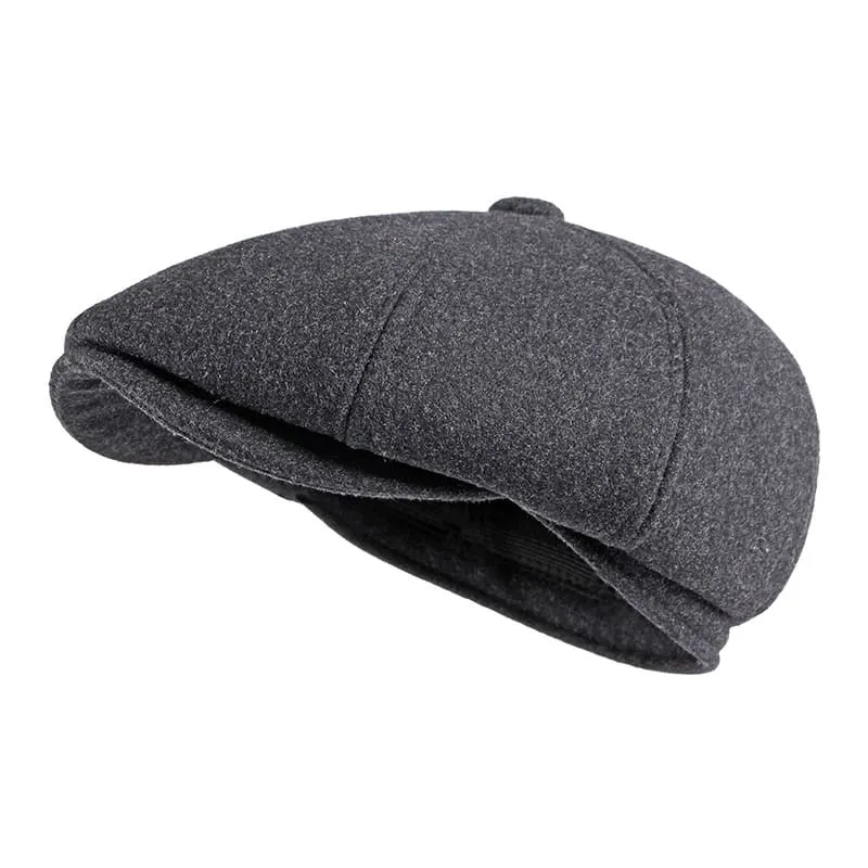 Richmond Earflaps Wool Newsboy Cap