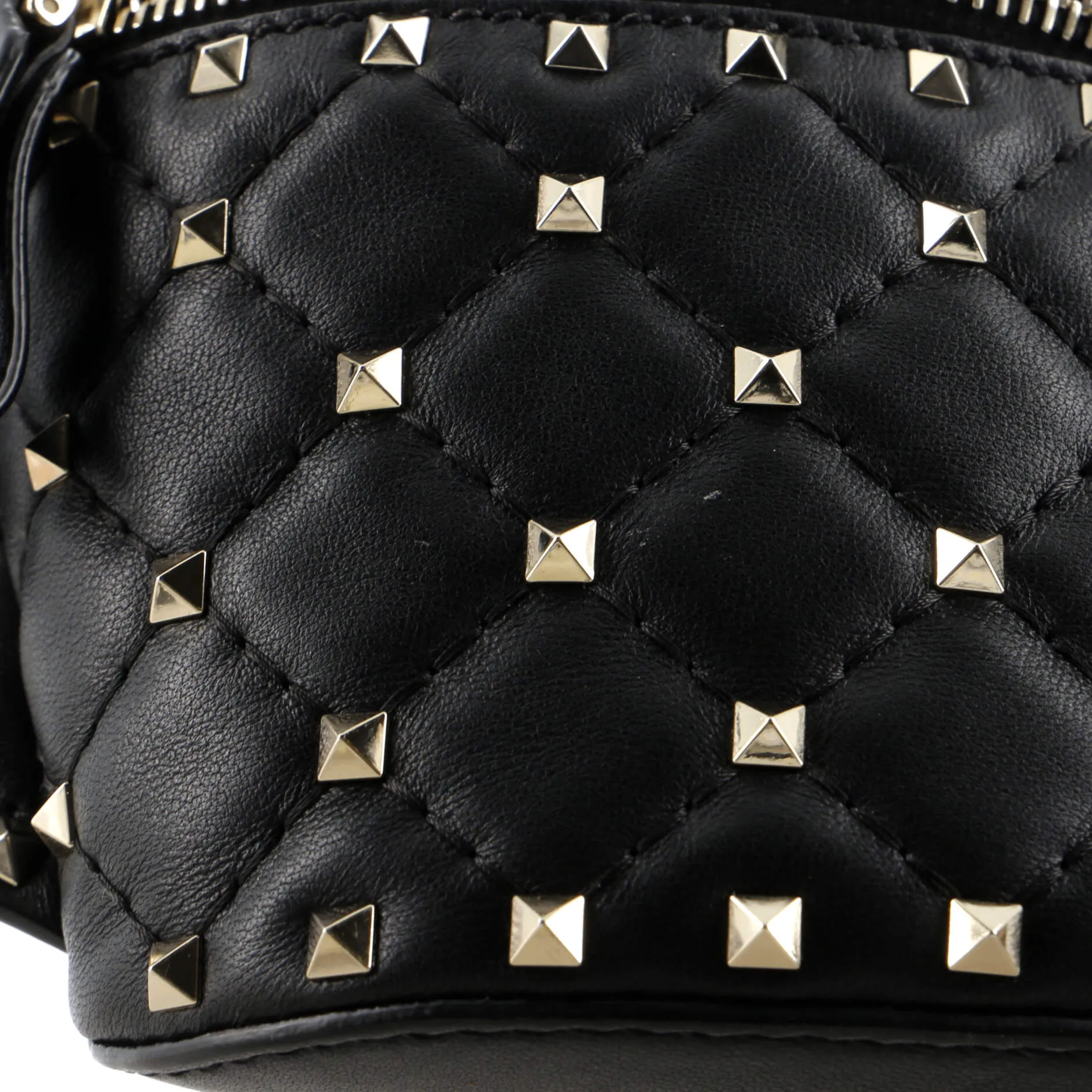 Rockstud Spike Belt Bag Quilted Leather