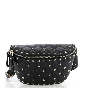 Rockstud Spike Belt Bag Quilted Leather belt bags on sale