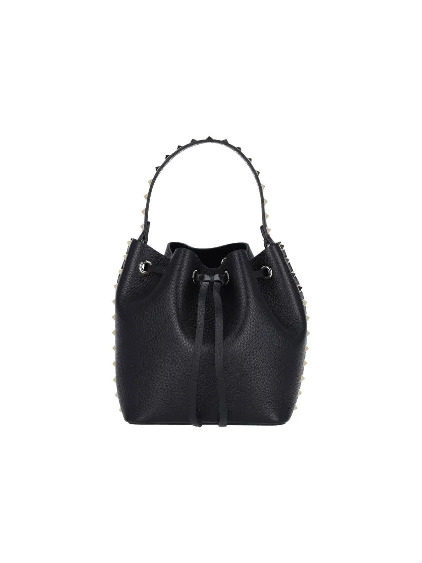Rockstud" Bucket Bag ?C Black stylish bucket bags