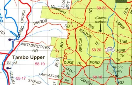 Rooftop's Bairnsdale Dargo Omeo Adventure Map