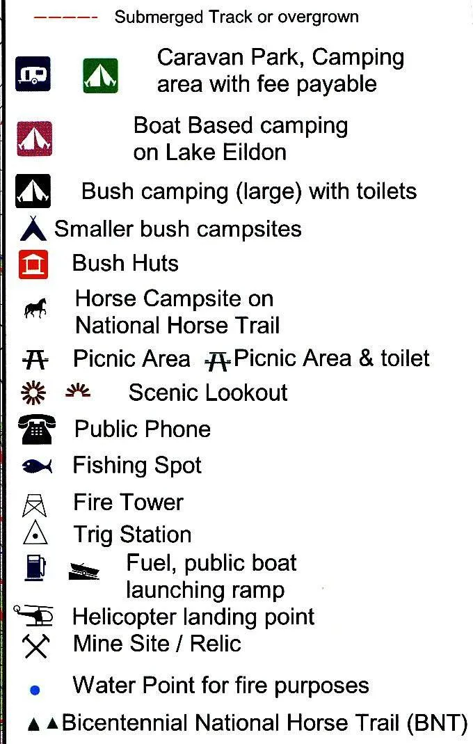 Rooftop's Big River, Rubicon, Sheepyard Flat Forest Activities Map