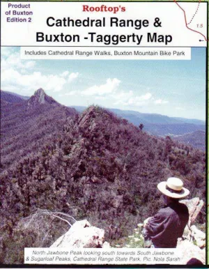 Rooftop's Cathedral Range and Buxton - Taggerty Map camp map guide sale waterproof hiking map topographic camping map