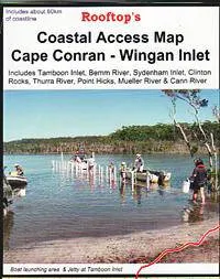 Rooftop's Coastal Access Map Cape Conran - Wingan Inlet camp map guide sale waterproof hiking map topographic camping map