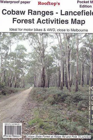 Rooftop's Cobaw Ranges - Lancefield Forest Activities Map camp map guide sale waterproof hiking map topographic camping map