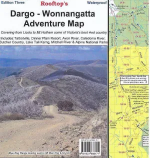 Rooftop's Dargo Wonnangatta Adventure Map camp map guide sale waterproof hiking map topographic camping map