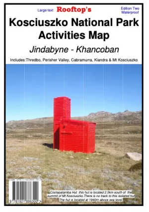 Rooftop's Kosciuszko National Park Forest Activities Map camp map guide sale waterproof hiking map topographic camping map