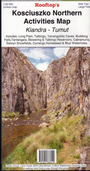 Rooftop's Kosciuszko Northern Activities Map camp map guide sale waterproof hiking map topographic camping map