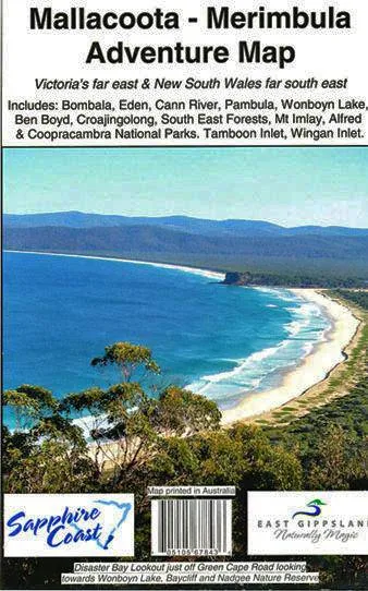 Rooftop's Mallacoota - Merimbula Adventure Map camp map guide sale waterproof hiking map topographic camping map