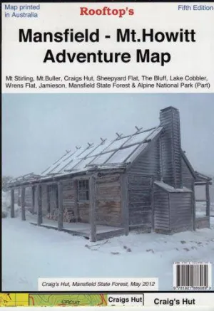 Rooftop's Mansfield Mt Howitt Adventure Map camp map guide sale waterproof hiking map topographic camping map