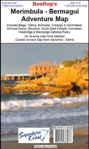 Rooftop's Merimbula - Bermagui Adventure Map camp map guide sale waterproof hiking map topographic camping map