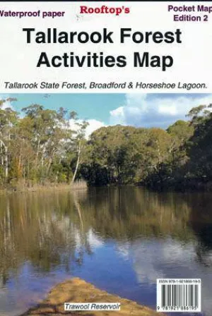 Rooftop's Tallarook Forest Activities Map camp map guide sale waterproof hiking map topographic camping map
