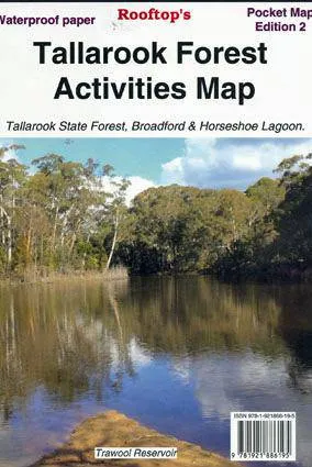 Rooftop's Tallarook Forest Activities Map camp map guide sale waterproof hiking map topographic camping map
