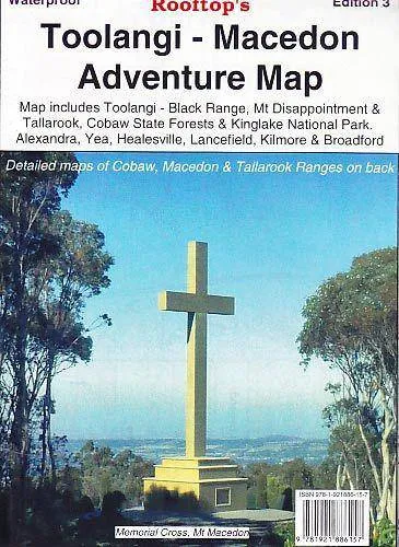 Rooftop's Toolangi Macedon Adventure Map camp map guide sale waterproof hiking map topographic camping map