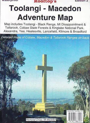 Rooftop's Toolangi Macedon Adventure Map camp map guide sale waterproof hiking map topographic camping map