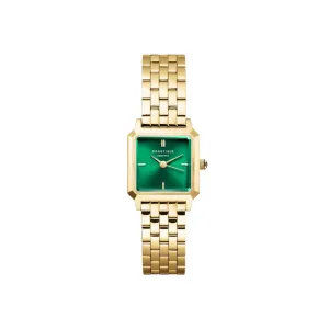 Rosefield Boxelle Green Dial Stainless Steel Watch BEGSG-B05 