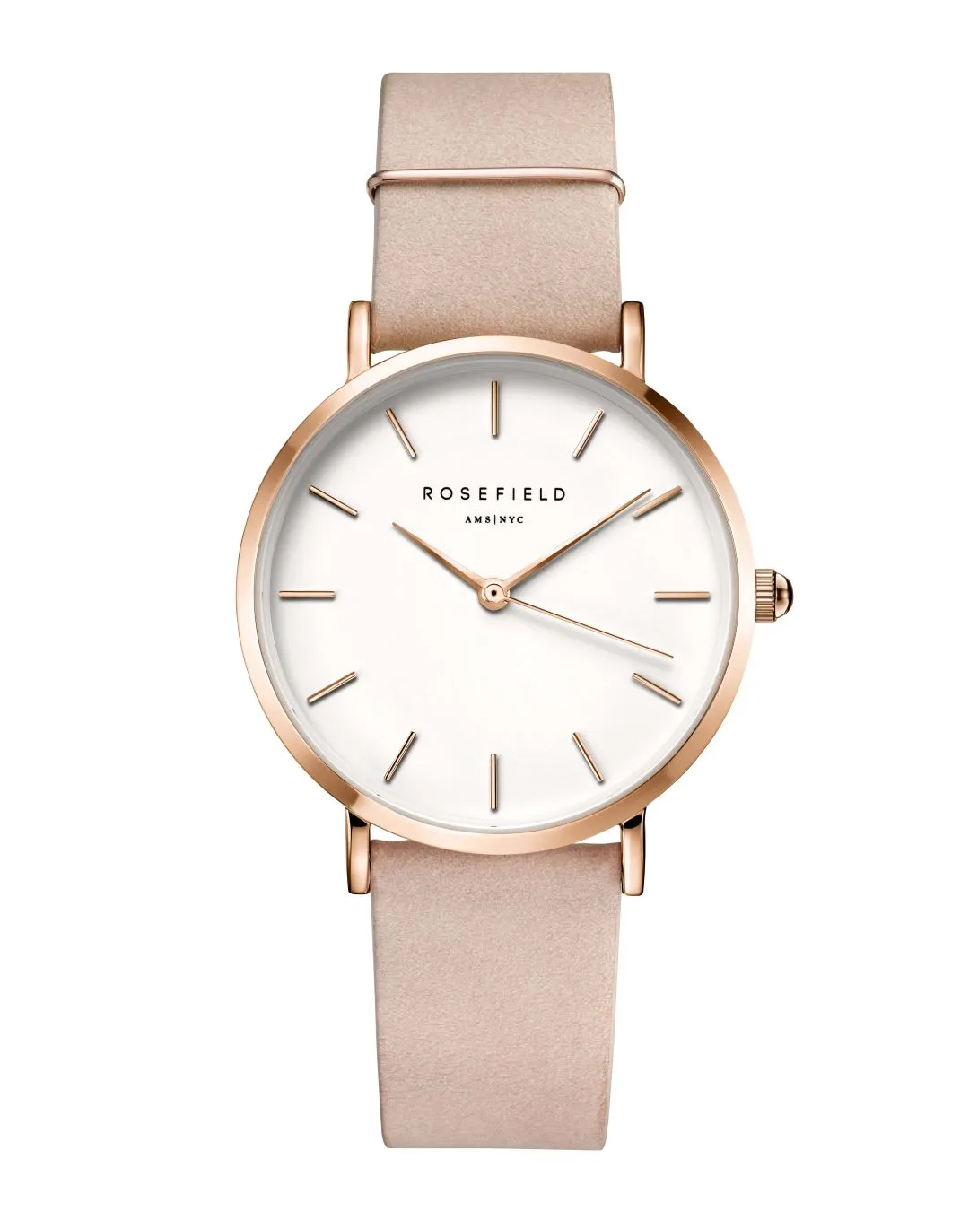 Rosefield The West Village Soft Pink Rosegold Watch WSPR-W73 