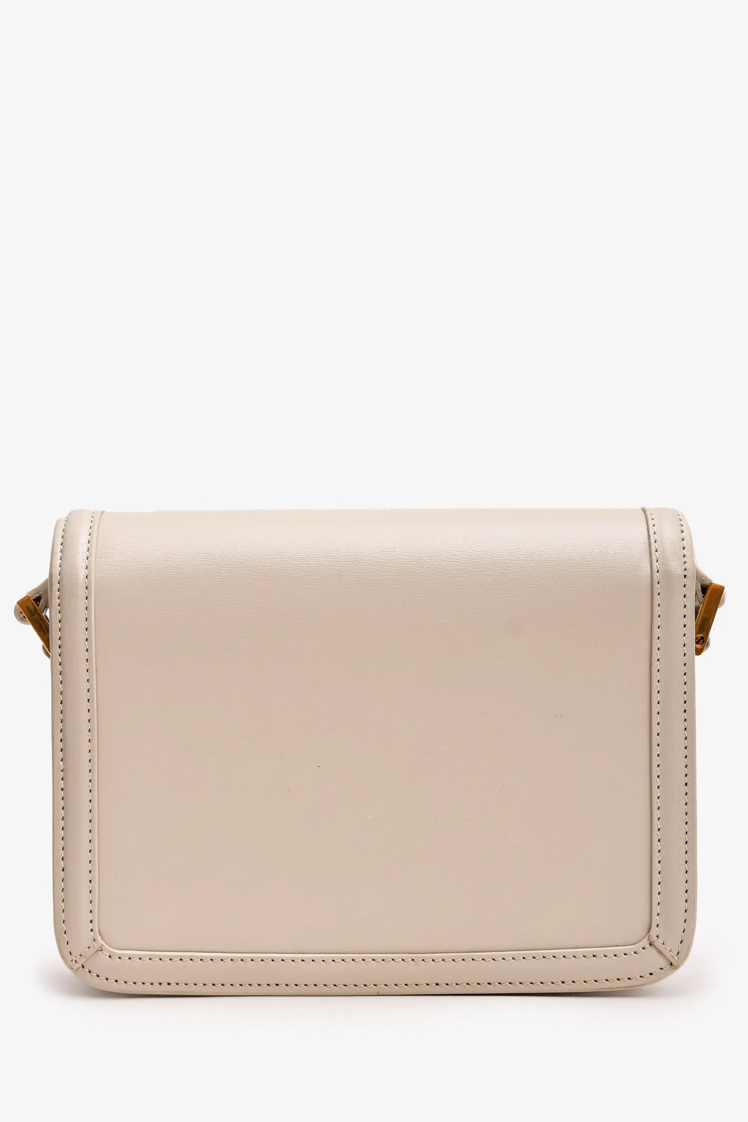 Saint Laurent 2023 White Leather Small Solferino Crossbody