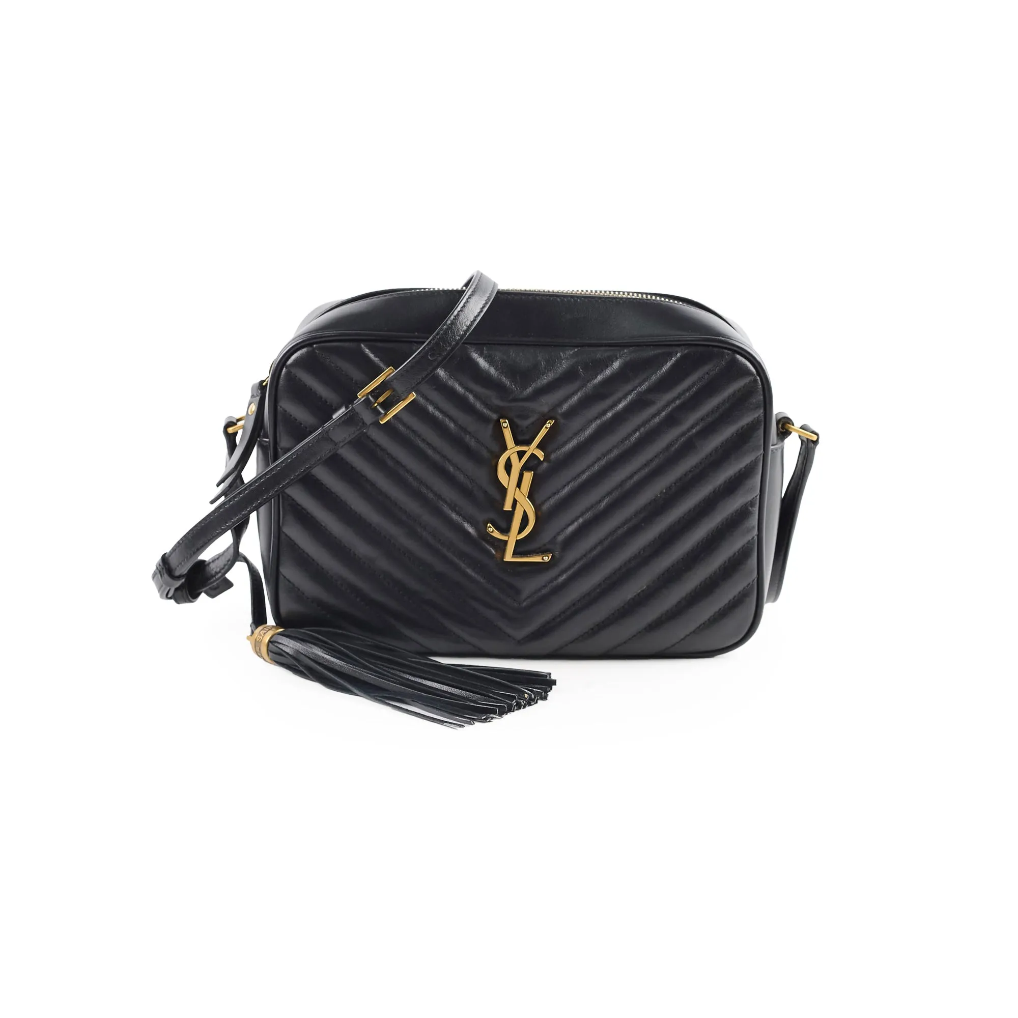 Saint Laurent Lou Camera Bag Black Crossbody Bags Cheap Online