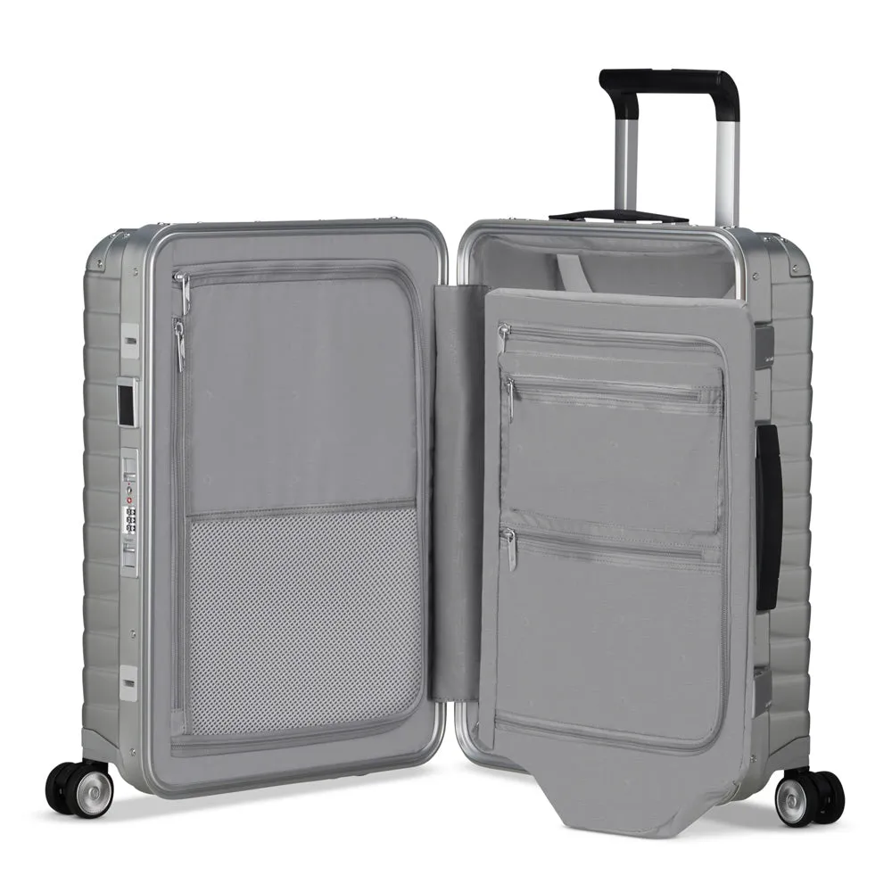 Samsonite Proxis Valise Cabine Rigide en Aluminium avec Roulettes Spinner Conforme aux Normes TSA