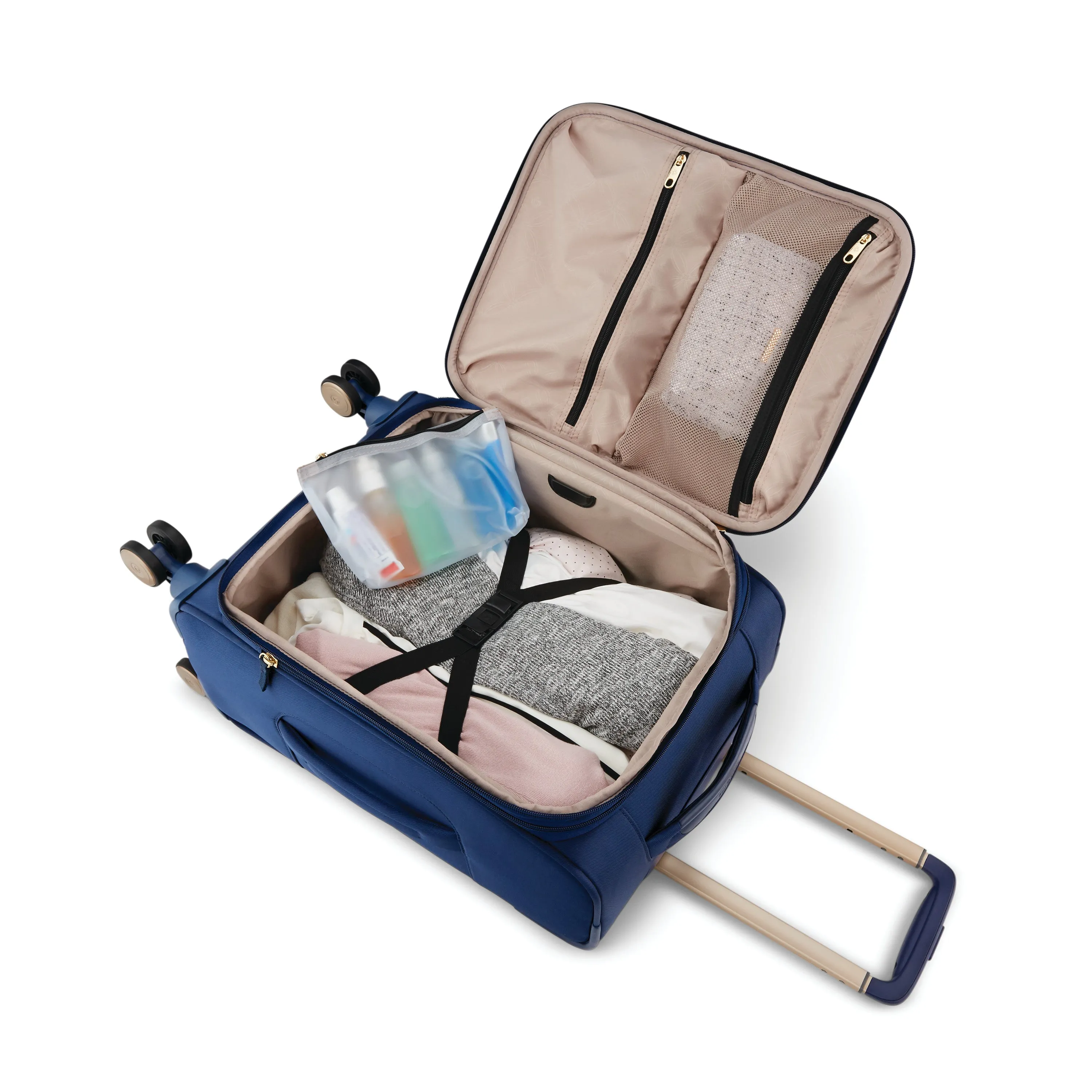 Samsonite Valise Cabine Femme Mobile Solution pour Voyage d'Affaires - Valise Spinner 19 Pouces Extensible Samsonite