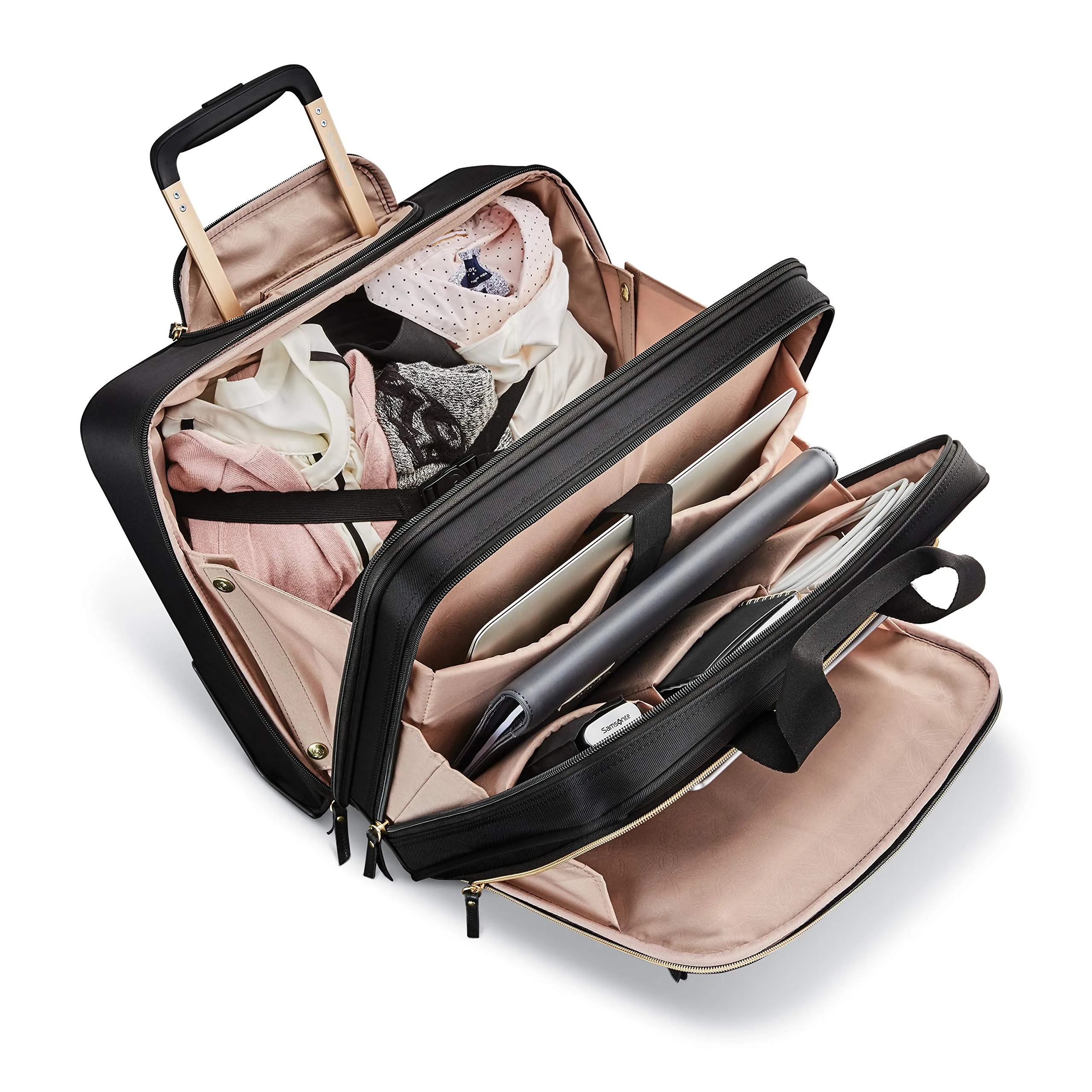 Samsonite Solution Mobile Voyage d'Affaires pour Femmes - Sacs de Bureau Mobiles à Roues Verticales Samsonite