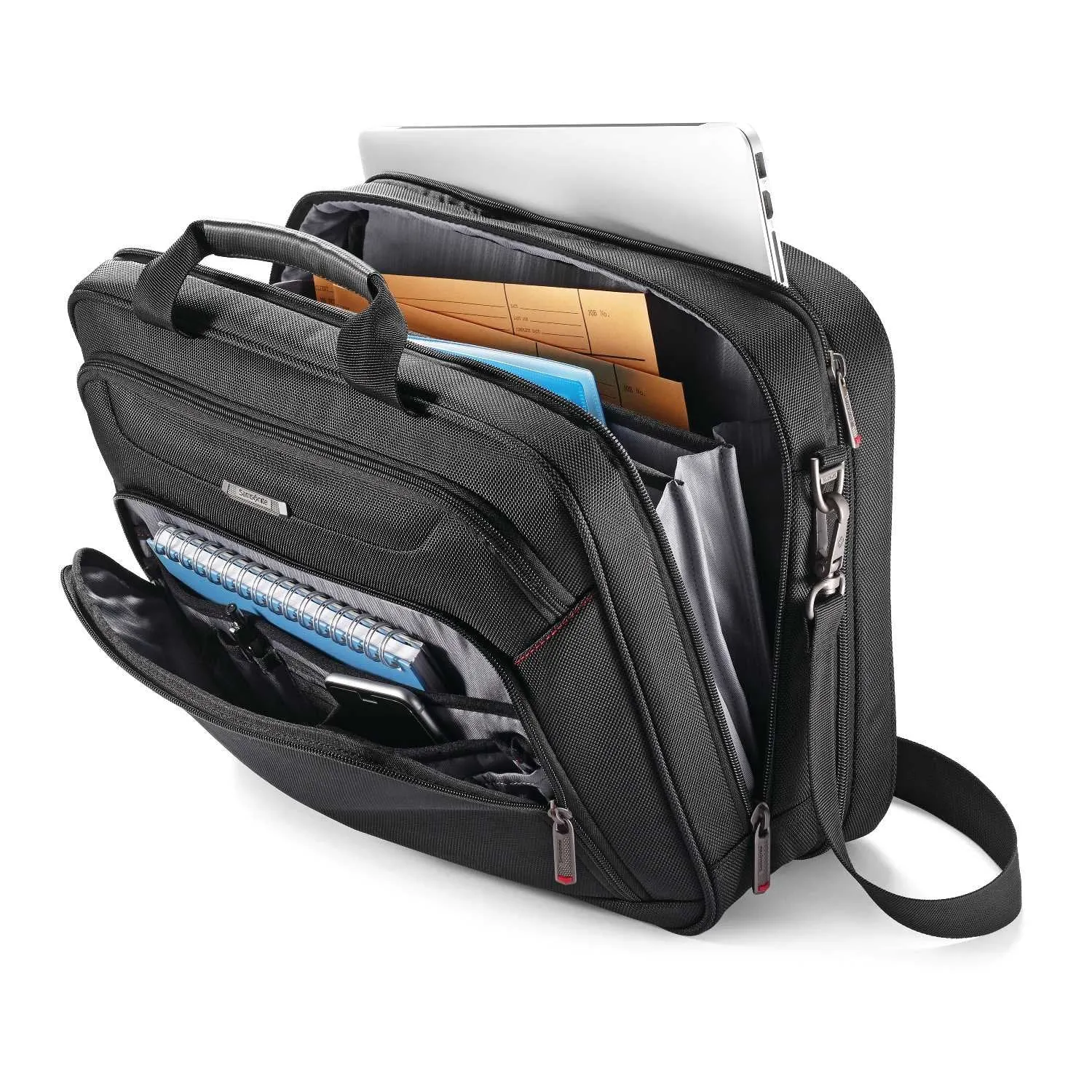 Samsonite Xenon 3.0 Gusset Valise Cabine Check-Point Friendly Tech Locker, Noir, Double Sacs Samsonite
