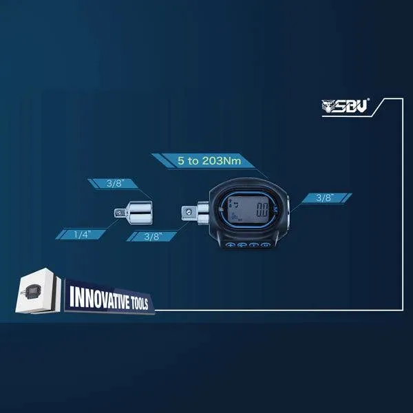 SBVTools | 3/8a?? Digital Torque Wrench with 1/4" Adapter
