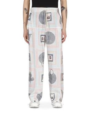 Scarf Print Pijama Pants Multicolor Men's sweatshirt