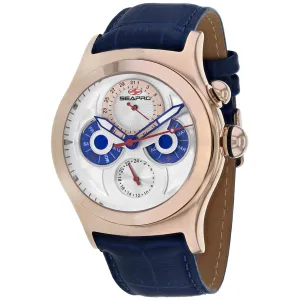 Seapro Men's Watch - Chronoscope Rose Gold Case White Dial Leather Strap | SP0133 Luxury Quartz Watch Quartz Watch Sale