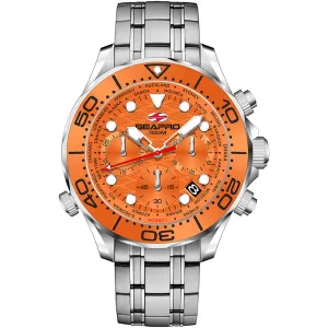 Seapro Men's Watch - Mondial Timer Orange Dial Stainless Steel Bracelet | SP0154 