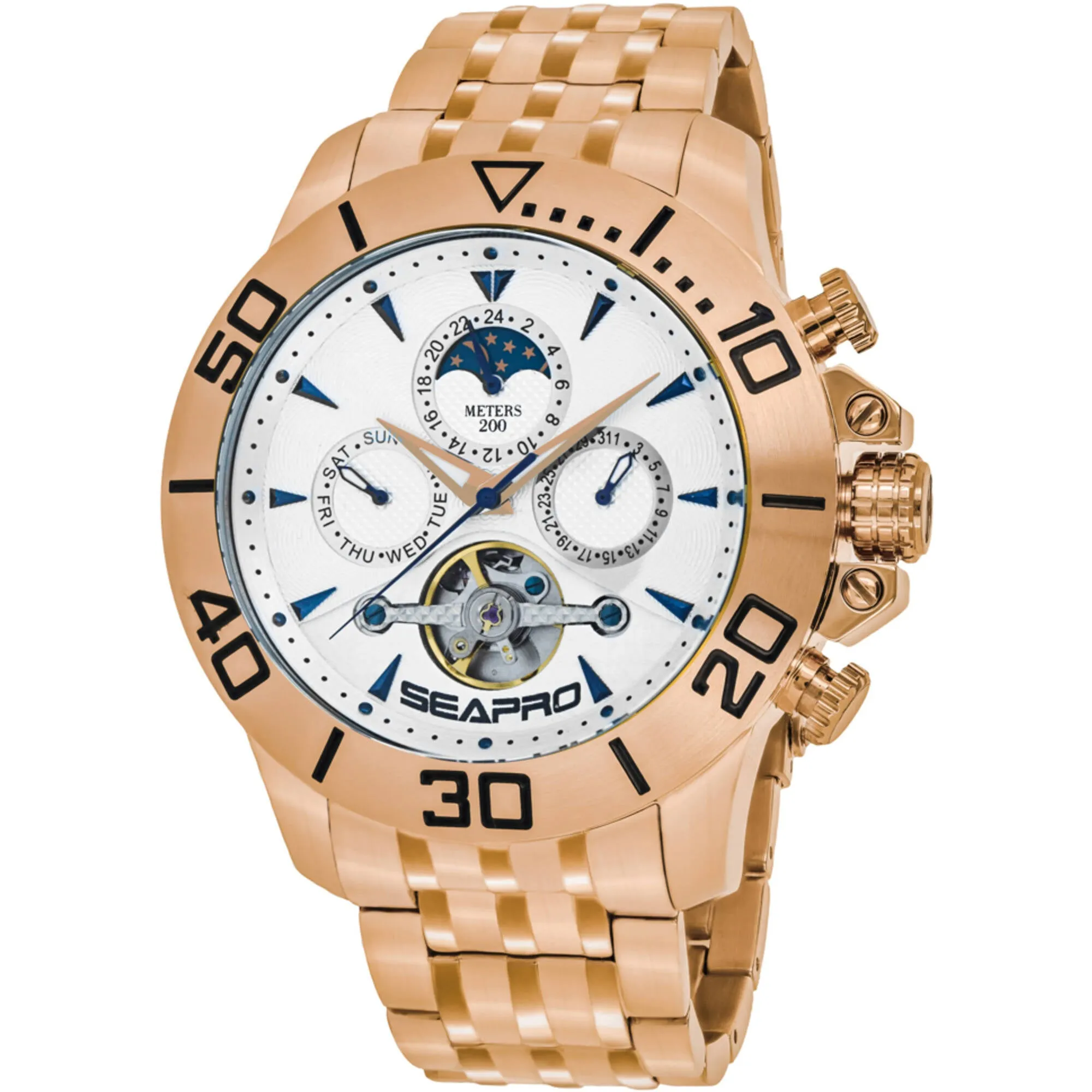 Seapro Men's Watch - Montecillo Automatic Silver Dial Plated Steel Bracelet | SP5135 