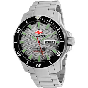 Seapro Men's Watch - Scuba Dragon Diver Silver Dial Steel Bracelet | SP8312S 