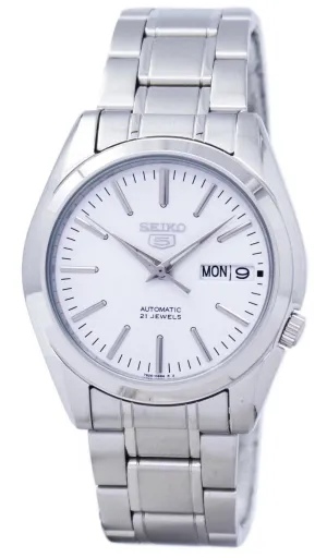Seiko 5 SNKL41K1  Silver Stainless Automatic Watch Men Affordable casual watches Sporty casual watches Affordable luxury casual watches