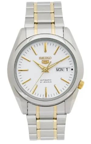 Seiko 5 SNKL47K1  Silver Stainless Automatic Watch Men Affordable casual watches Sporty casual watches Affordable luxury casual watches