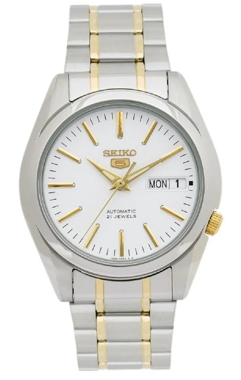 Seiko 5 SNKL47K1  Silver Stainless Automatic Watch Men Affordable casual watches Sporty casual watches Affordable luxury casual watches