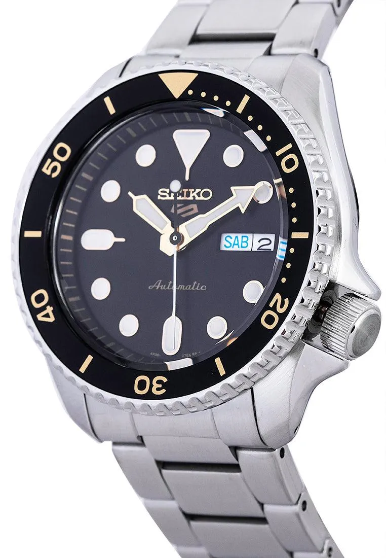 Seiko 5 SRPD57K1 Sports  Silver Stainless Automatic Watch for Men