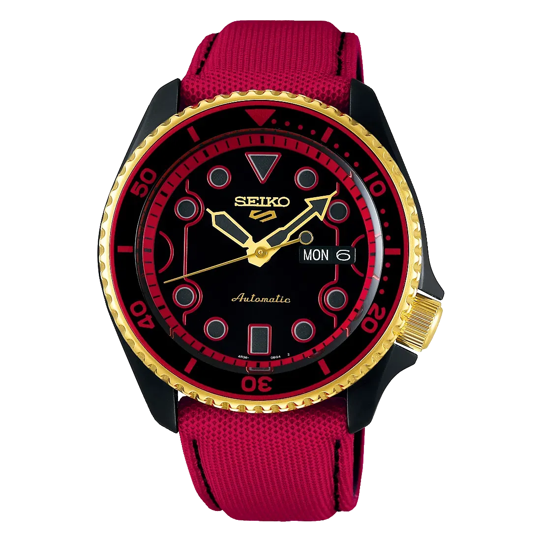 Seiko 5 SRPF20K1 Street Fighter "Ken" Automatic Watch for Men's Affordable casual watches Sporty casual watches Affordable luxury casual watches