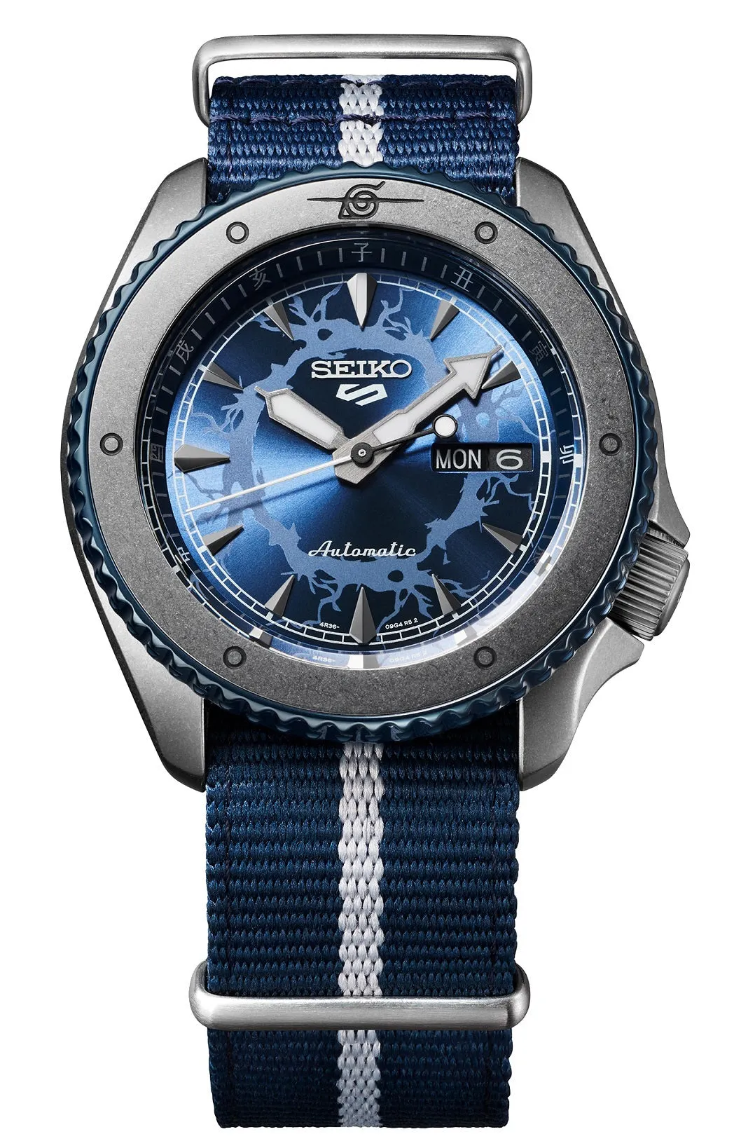 Seiko 5 SRPF69K1 Naruto Series Sasuke Uchiha Limited Edition Automatic Watch for Men's Affordable casual watches Sporty casual watches Affordable luxury casual watches