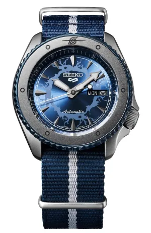 Seiko 5 SRPF69K1 Naruto Series Sasuke Uchiha Limited Edition Automatic Watch for Men's Affordable casual watches Sporty casual watches Affordable luxury casual watches