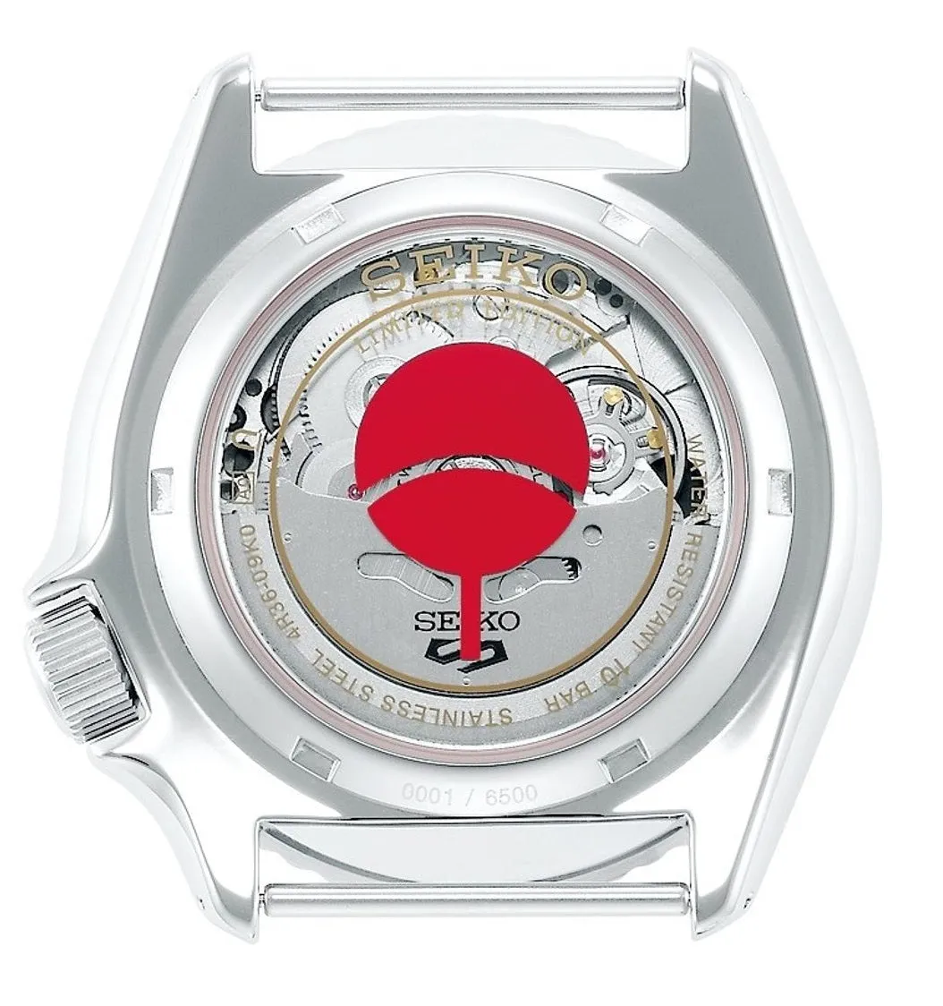 Seiko 5 SRPF69K1 Naruto Series Sasuke Uchiha Limited Edition Automatic Watch for Men's