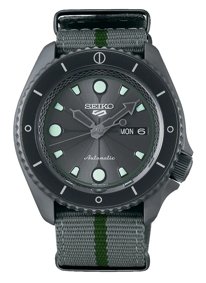 Seiko 5 SRPF75K1 Naruto Series Shikamaru Nara Limited Edition Automatic Watch for Men's Affordable casual watches Sporty casual watches Affordable luxury casual watches