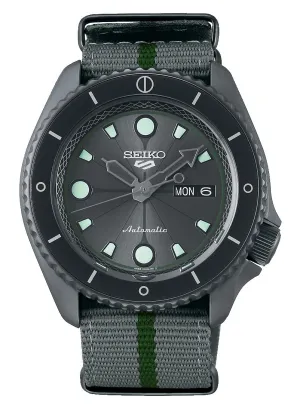 Seiko 5 SRPF75K1 Naruto Series Shikamaru Nara Limited Edition Automatic Watch for Men's Affordable casual watches Sporty casual watches Affordable luxury casual watches