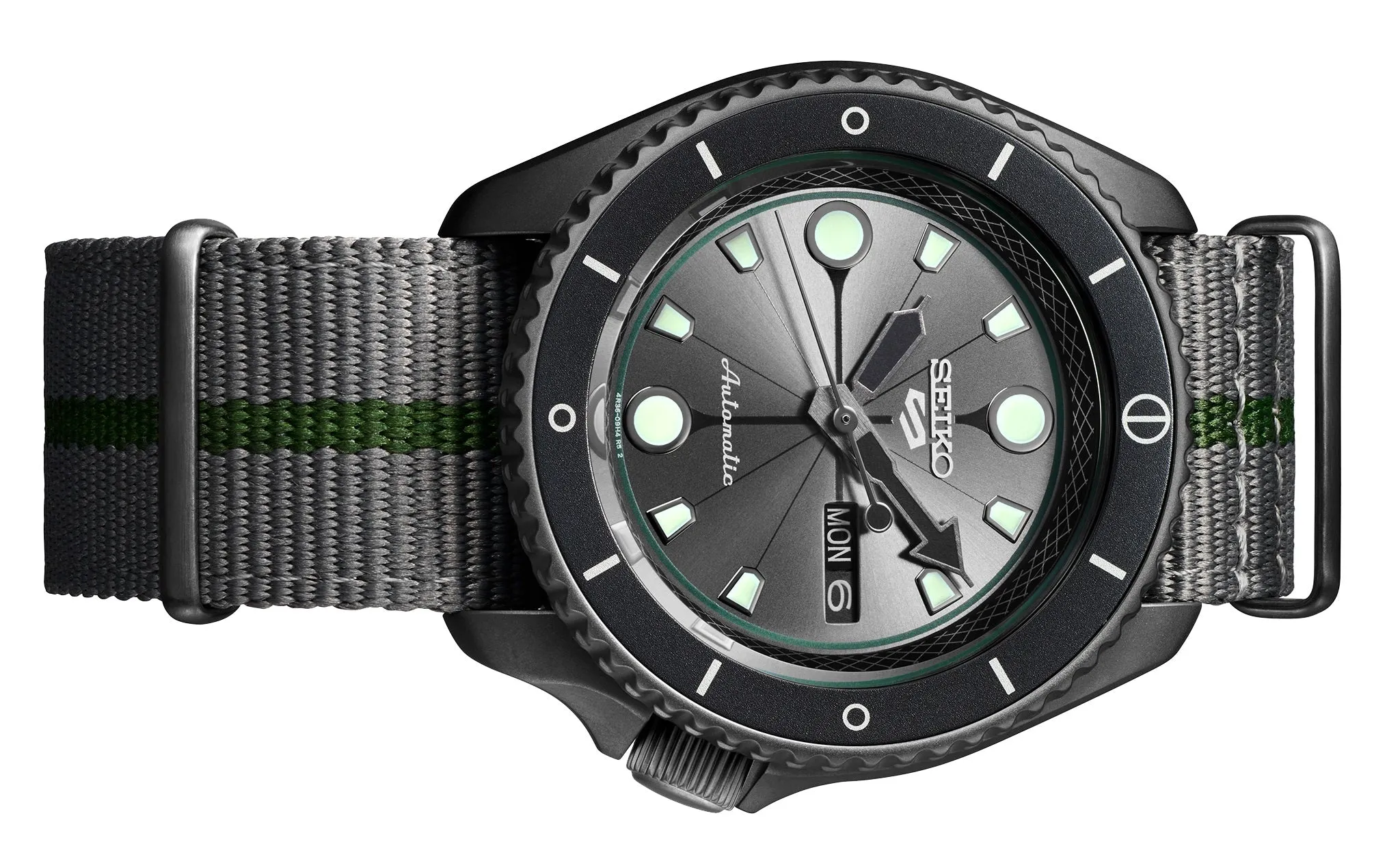 Seiko 5 SRPF75K1 Naruto Series Shikamaru Nara Limited Edition Automatic Watch for Men's