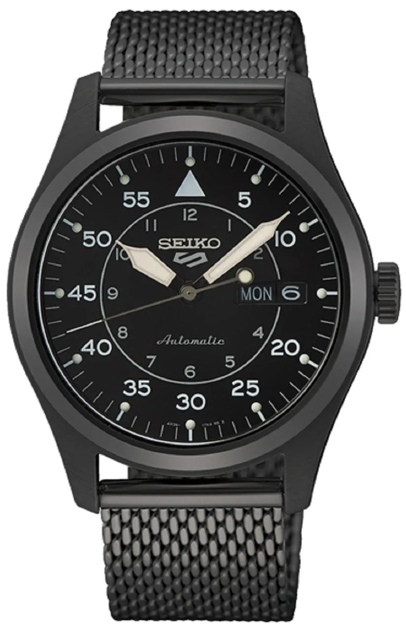 Seiko 5 SRPH25K1 Sports Military Automatic Watch Men Affordable casual watches Sporty casual watches Affordable luxury casual watches