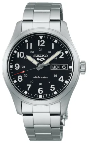 Seiko 5 SRPJ81K1 Sports In the Metal Midfield Sports Style Automatic Watch for Men Affordable casual watches Sporty casual watches Affordable luxury casual watches
